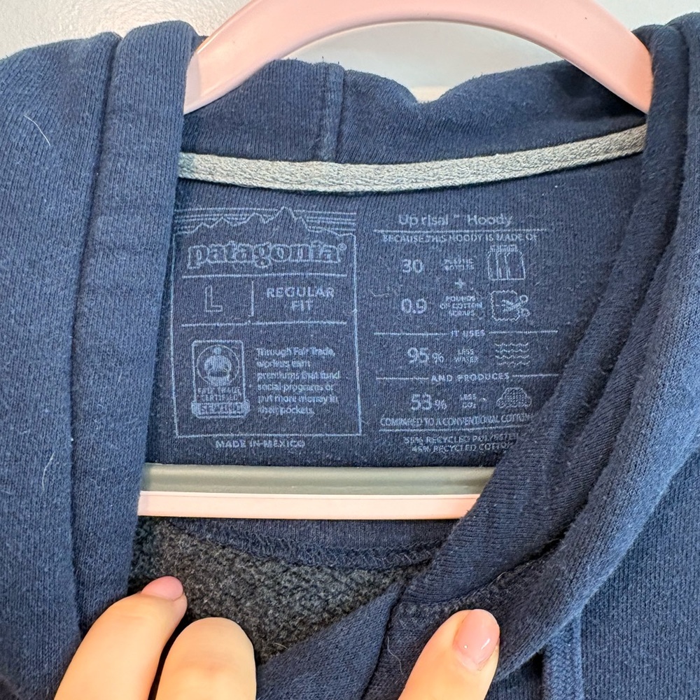 Patagonia Men's Dark Gray Hoodie - Picture 5 of 5